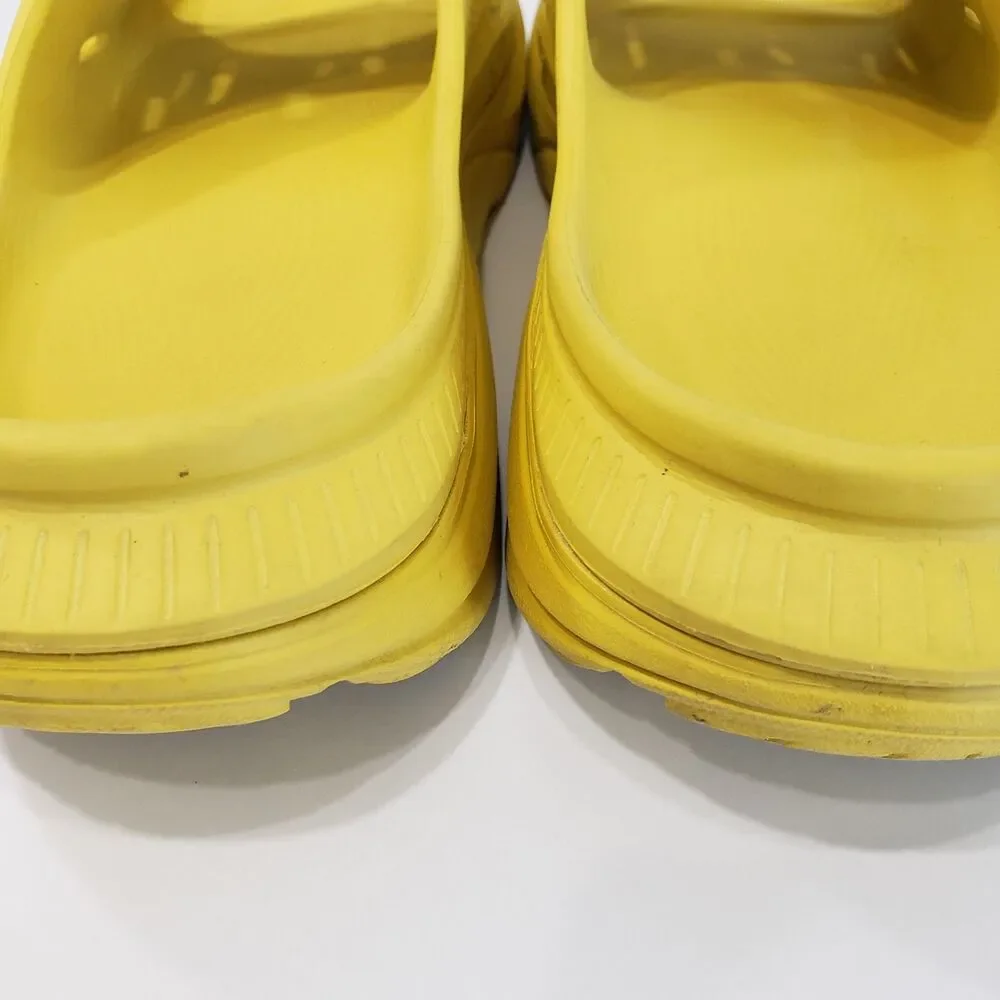 Hoka Men's Ora Recovery Slide Sandals, Yellow, Size M 10